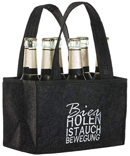 Brandsseller Herren Handtasche Flaschenkorb Flaschenträger Einkaufstasche Aufbewahrungstasche