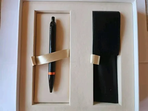 Parker IM Vibrant Rings, Kugelschreiber, Orange, Mit Lederetui, In Geschebox,