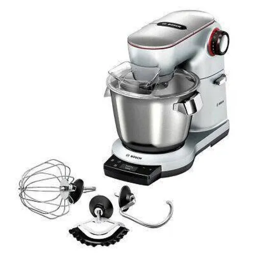 Bosch Küchenmaschine OptiMUM MUM9AX5S00 - 5,5 L Edelstahl-Schüssel, 1.600 W-Motor und integrierte Waage für präzise Teigergebnisse und komfortables Backen