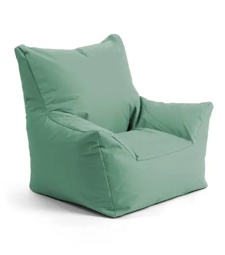 mokebo Kindersessel Der Gartenzwerg (Grün) - Bequemer Sitzsack für Kinder - Sessel für Kinder, wasserfest und pflegeleicht. Ideal zum Lesen und Spielen, mit umweltschonender Lieferung und nachhaltigen Materialien.