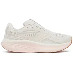 Saucony Ride 18 Damen Laufschuh - Quarz / Peony, Größe 38.5 - Laufschuhe, perfekt für Straße und Training mit neuem, leichtem PWRRUN+ Schaum für verbesserte Energierückgabe und ganztägigen Komfort.