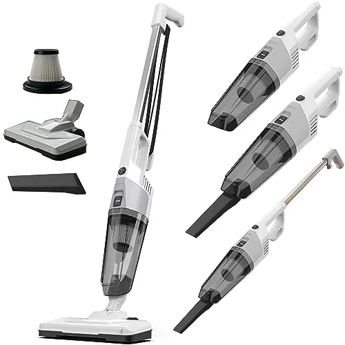 Grafner 2in1 Stielstaubsauger PS11101 mit HEPA-Filter - Beutelloser Staubsauger mit 600W Leistung, ideal für Teppich- und Hartböden. Ergonomischer Haltegriff und praktischer HEPA-Filter sorgen für komfortable Reinigung.