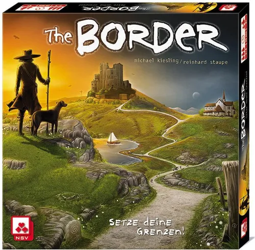 NSV - 4127 - The Border - Würfelspiel - Würfelspiel für 2-4 Spieler ab 8 Jahren, fördert Planung und Risiko. Hochwertige, abwischbare Tableaus sorgen für unbegrenzten Spielspaß ohne Wartezeiten!
