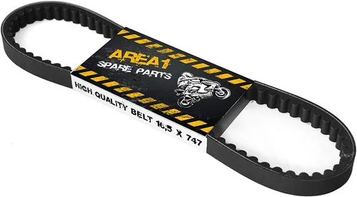 Area1 Zahnriemen Ersatz Keilriemen 747x16.5 für 50ccm Minarelli Motoren, Kompatibel mit Yamaha Aerox Jog Neos Beta Italjet Malaguti Benelli MBK