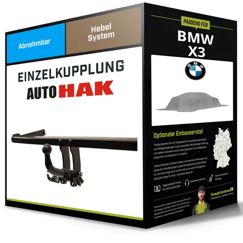 Abnehmbare Anhängerkupplung für BMW X3 (08.2024