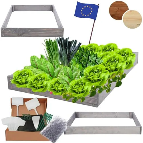 Modo24 Hochbeet Holz – Höhenverstellbares Kräuterbeet in 3 Farben