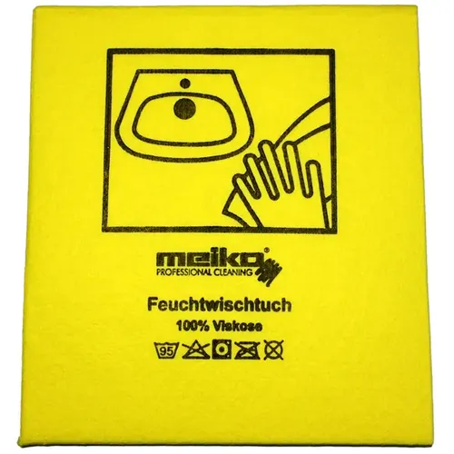 Wischtuch Meiko Feuchtwischtuch gelb 35x40 cm MIT Piktogramm Waschbecken, antibakterielle Ausrüstung 386680-003-5