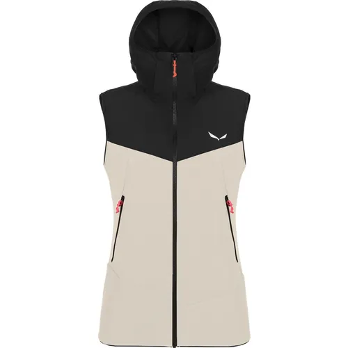 Salewa Sella Durastretch W Vest black out (0911) 36 - Damen Isolationsweste für Skitouren und Freeski, leicht, elastisch und mit hervorragender Wasserabweisung - ideal für intensive Aktivitäten in kalten, alpinen Bedingungen.