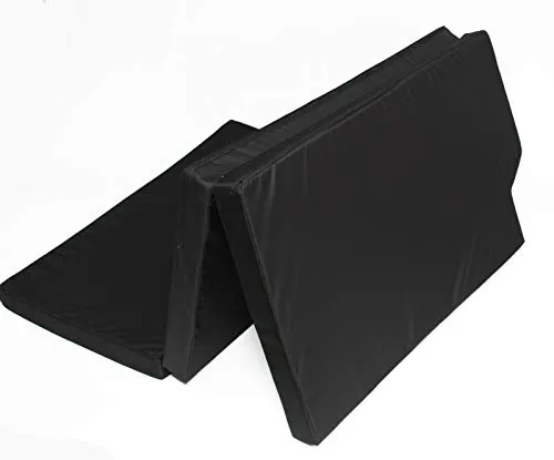 Premium Schlafauflage für VW T5/T6 California Beach mit Küchenzeile | Klappmatratze 200x115x8 cm, Schwarz | Faltbare Matratze für Bus, Camping & Multiflexboard