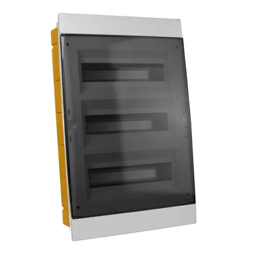 Unterputz Verteilerkasten IP40 36/39 Module grau M-L 970.36 - Sonstige Elektroinstallationsartikel, ästhetisch ansprechender Sicherungskasten mit hoher Beständigkeit gegen Chemikalien und Witterungseinflüsse, ideal für modernes Interieur.
