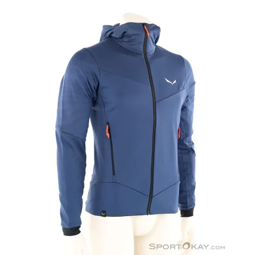 Salewa Sella Crevasse Hooded Herren Fleecejacke - Dunkel Blau - S - Funktionsjacke aus weichem Fleece, ideal für Outdoor-Aktivitäten und bietet hervorragende Wärmeisolierung.