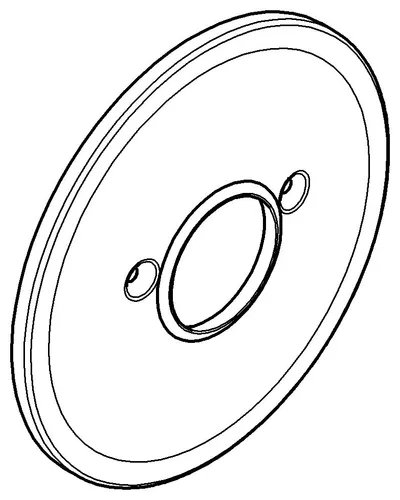 GROHE Rosette, chrom (46469000) - Zubehör & Accessoires, hochwertige Rosette für Einhandmischer, sorgt für eine stilvolle und langlebige Lösung in Ihrem Badezimmer.