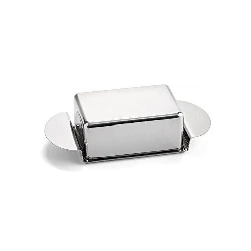 Weis Butterdose aus Edelstahl, Silber 23 x 10.5 x 6 cm - Hochwertige Butterdose aus robustem Edelstahl, modern und hygienisch. Ideal für 250 g Butter, bruchsicher und spülmaschinengeeignet für einfache Reinigung.
