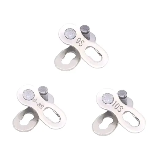 FahrradKette, 3 Pcs Kettenschloss, Fahrrad Missing Link, Fahrradkettenglied, Fahrrad Kettenverschluss Glied, für 6-7-8, 9, 10 Geschwindigkeitskette