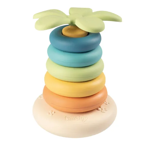 SMOBY Green Stehauf-Ringpyramide Spielset Mehrfarbig