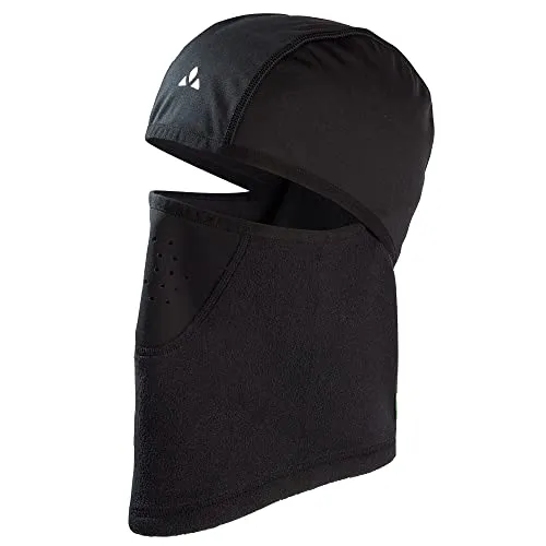 VAUDE Unisex Bike Facemask Warm II Sturmhaube, Schwarz, L EU - Sonstige Motorradbekleidung, warme und atmungsaktive Gesichtsmaske aus recycelten Materialien, winddicht und ideal für kalte Radtouren.
