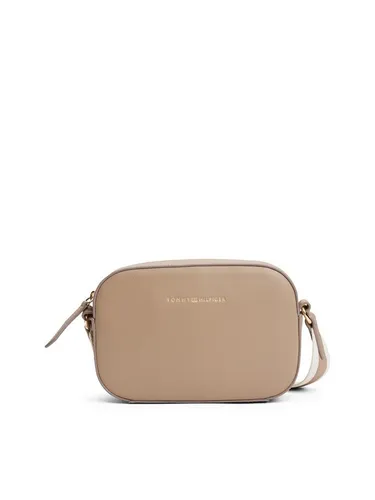 Tommy Hilfiger Logotape Umhängetasche 19.5 cm beige - Stylische Umhängetasche von Tommy Hilfiger, 19.5 cm groß, mit trendigem Logotape-Design – perfekt für modebewusste Alltagslooks.