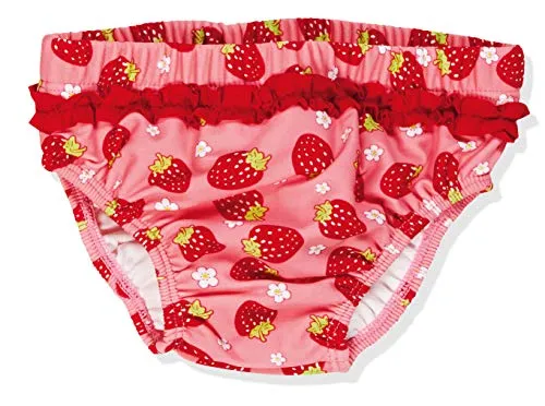 Playshoes UV-Schutz Windelhose Unisex Kinder Badehose Schwimmhose Badebekleidung, Erdbeeren, 74/80