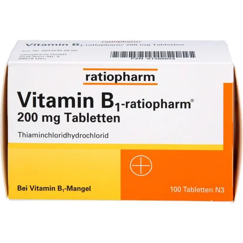 Vitamin B1 ratiopharm 200 mg Tabletten von ratiopharm