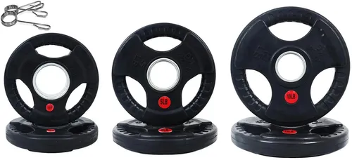 Signature Fitness Olympic Hantelscheibe aus Gusseisen 51 cm für Krafttraining...