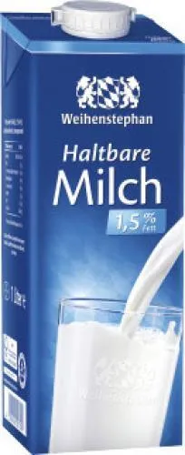Weihenstephan Haltbare Milch 1,5 % Fett