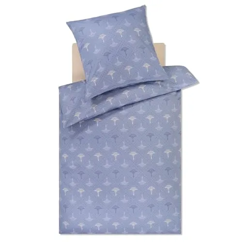 Joop! Makosatin Bettwäsche in Blau, 135x200 cm in blau von JOOP!