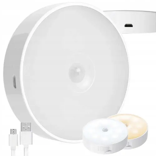 Stück 1-3x LED Nachtlicht mit Bewegungs Dämmerungs Sensor USB Treppenlicht Wandleuchte 2