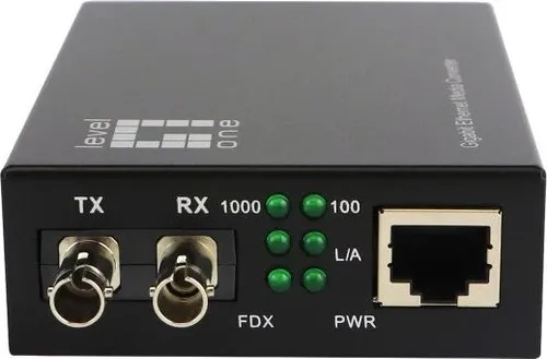 LevelOne GVT-2003 Konverter 10/100/1000T - Komponenten & Ersatzteile, optimiert für IEEE 802.3x Flow Control für stabile Netzwerkverbindungen.