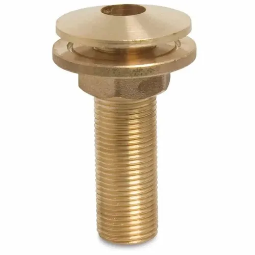 Messing Gewindefitting Durchführung 1' AG CW617N für Heizung und Sanitär - Hochwertiger Gewindefitting aus Messing CW617N, ideal für Heizungs- und Sanitärinstallationen. Maximale Druckfestigkeit von 16 bar für zuverlässige Verbindungen.