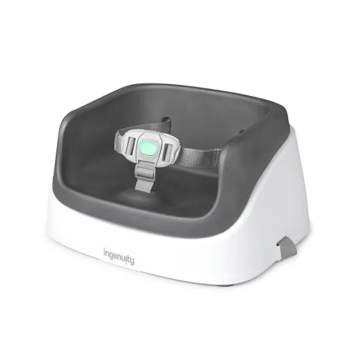 Ingenuity Sitzerhöhung Stuhl - Sitzerhöhungen & Boostersitze mit abwischbarem Design und herausnehmbarem Schaumstoffeinsatz, ideal für sicheres Füttern unterwegs.