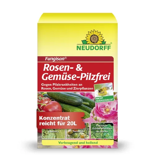 Neudorff Rosen und Gemüse-Pilzfrei 16ml Rosenrost Mehltau Sternrußtau Krautfäule