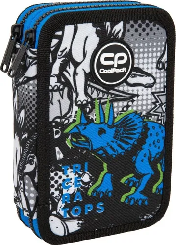 Doppeltes Federmäppchen mit Zubehör Jumper 2 T-Rex Patio Coolpack