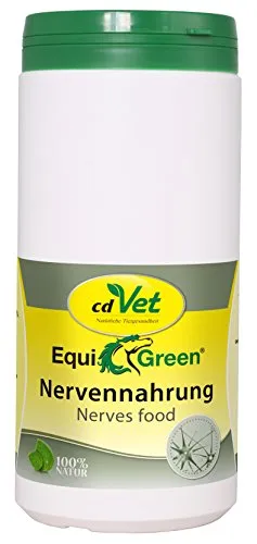 Equigreen Nervennahrung Pulver für Pferde 900 g - Tiergesundheit: Unterstützt die Nerven und fördert die Entspannung bei Pferden – ideal für stressige Situationen.