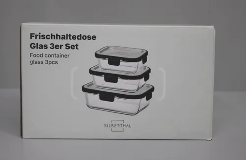 SILBERTHAL Frischhaltedose Set aus Glas mit Deckel - Vorratsdosen aus hochwertigem Glas, luftdicht und ideal zur langfristigen Aufbewahrung von Lebensmitteln.