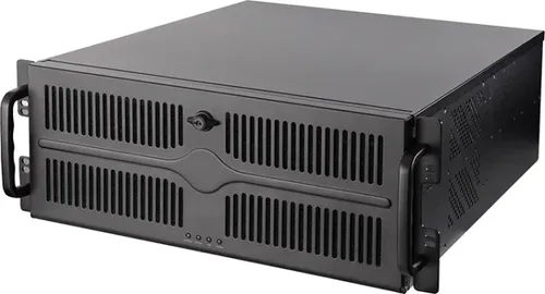 UNC-409S-AIO-OP Rack Server-Gehäuse schwarz - Vielseitiges Server-Gehäuse für ATX, E-ATX und Mini-ITX mit 2 internen 3,5 Zoll und 2 internen 2,5 Zoll Einbauschächten sowie 7 Full-Size-Slots für optimale Erweiterbarkeit.