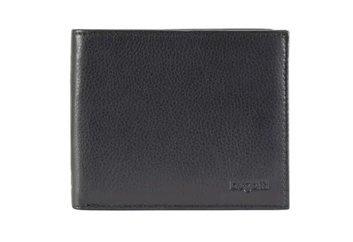 bugatti Sempre Geldbörse Herren Leder 8CC – Elegantes Portemonnaie im Querformat - Kreditkartenhüllen für Herren mit 10 Kartensteckfächern, ideal für Freizeit und Business. Hochwertiges Leder und zeitloses Design, perfekt für die Hosentasche.