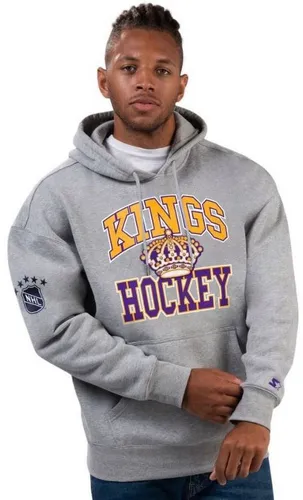 Los Angeles Kings Vintage Assist Hoodie 5301541 - Schwarzer Kapuzenpullover für Herren im Vintage-Design. Aus 100% Baumwolle, bietet er hohen Tragekomfort und einen lässigen Look. Ideal für Fans und Freizeit.