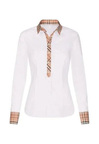 Seidensticker Damen Bluse - Elegante City Hemdbluse im Regular Fit - Damenblusen aus 96% Baumwolle und 4% Elastan für perfekten Tragekomfort, ideal für Büro und Freizeit.
