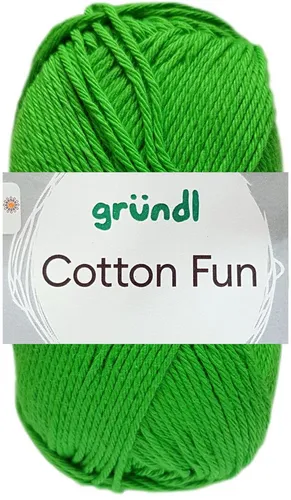 Gründl 50 Gramm Gründl Cotton Fun 12 Froschgrün Häkelwolle