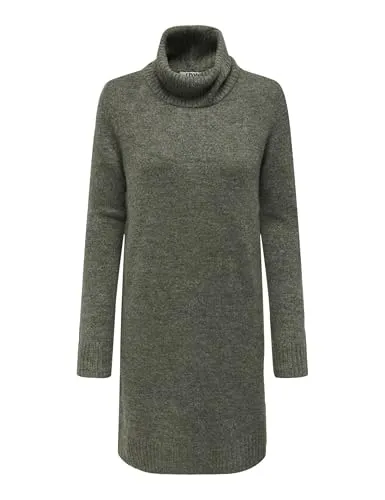 JdY Langarm Strickkleid JDYELANOR - Freizeitkleid für Damen im Regular Fit mit Rollkragen, ideal für den Alltag. Vielseitig kombinierbar und aus angenehmem Material für höchsten Komfort.