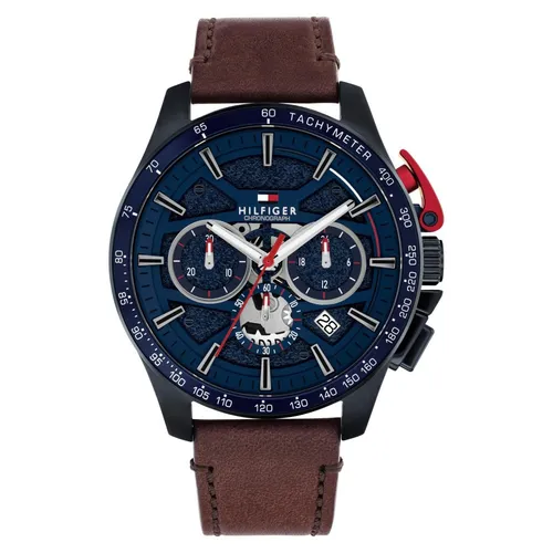 Tommy Hilfiger Bank 1792268 Herrenuhr in braun von Tommy Hilfiger