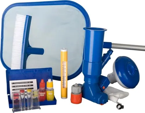 Gre 08050 - Poolreiniger-Kit für freistehende oder herausnehmbare Pools. Pool-Bodenreiniger für kleine Pools
