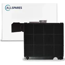 AllSpares Aktivkohlefilter Type 15 / E3CFE15 / AFC-15 - Silber/Schwarz