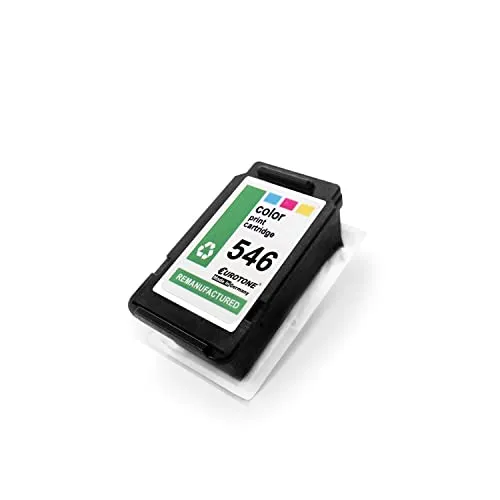 Eurotone 1x Patrone kompatibel für Canon MG2555S MX495, CL546XL CMY Cartridge Tinte Druckertinte