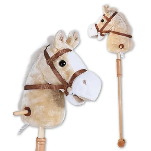 Knorrtoys 40101 - Steckenpferd Sugar - Sonstige Spielwaren, ideal für kleine Ausritte mit Holzgriffen und stabilem Design, perfekt für Abenteuer im Freien ab 18 Monaten.
