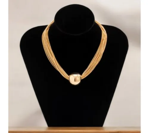 Medusa Accessoires Kette mit Einhänger Lucky Halskette