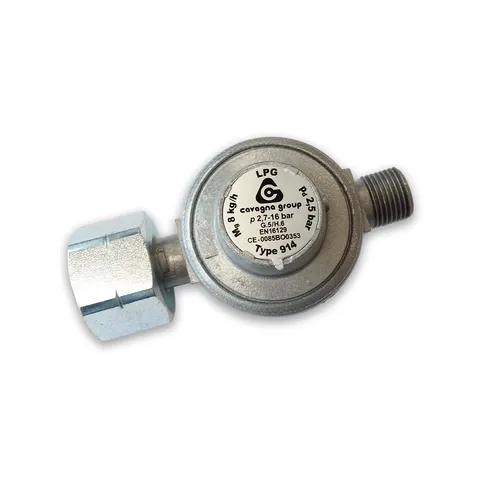 Propan Gas-Druck-Regler 2,5 bar für Abflammgerät, Unkrautvernichter, Gasbrenner 