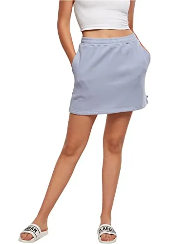 Urban Classics Damen Organic Terry Mini Skirt S in Violablue - Stylischer Damenrock aus Bio-Baumwolle, ideal für Sommer und Freizeit, sorgt für hohen Tragekomfort und lässt sich vielseitig kombinieren.