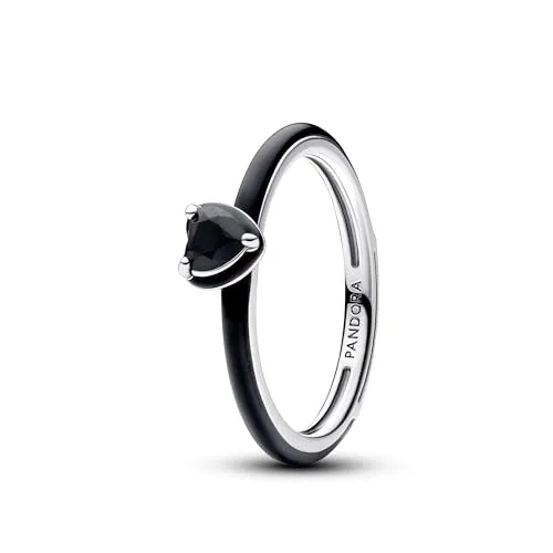 PANDORA ME Schwarzes Chakra Herz Ring in schwarz von Pandora