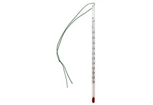 Lantelme Kochthermometer Tee Thermometer Glas mit Schnur Teewasser Analog Einkochen, 24cm, Temperatur -10 bis +110°C, für Teekanne und Kochtopf
